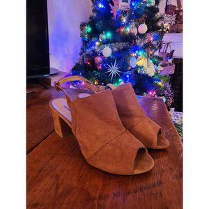 Womens Sonhodospes Slingback Sandals Brown suede sz 10